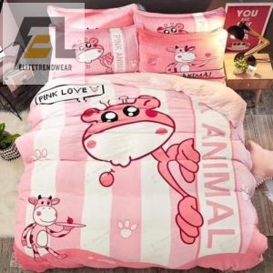 Winter Cartoon Cow Cotton Bed Sheets Spread Comforter Duvet Cover Bedding Sets elitetrendwear 1 1