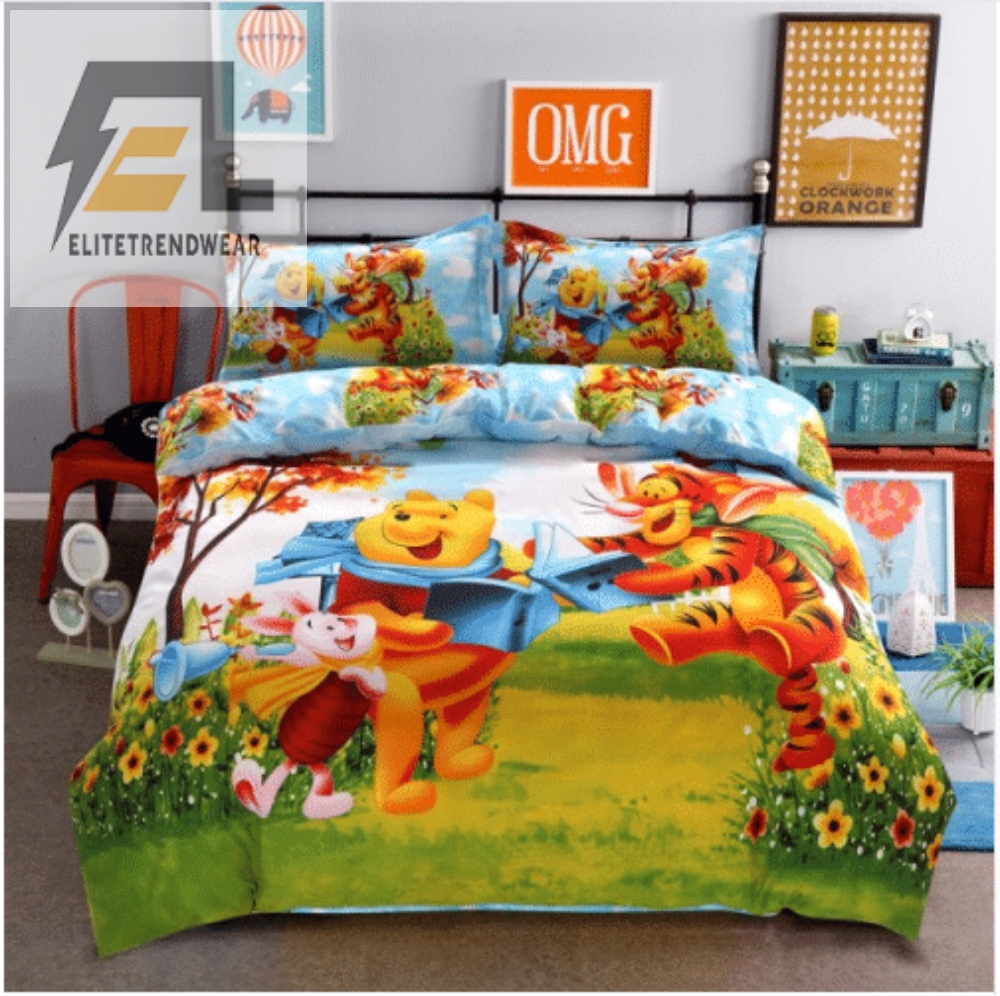 Winnie The Pooh And Friends 3D Printed Bedding Set Duvet Cover Pillow Cases 