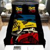Winchester A73 1950 Blue Yellow Black And Red Movie Poster Bed Sheets Spread Comforter Duvet Cover Bedding Sets elitetrendwear 1