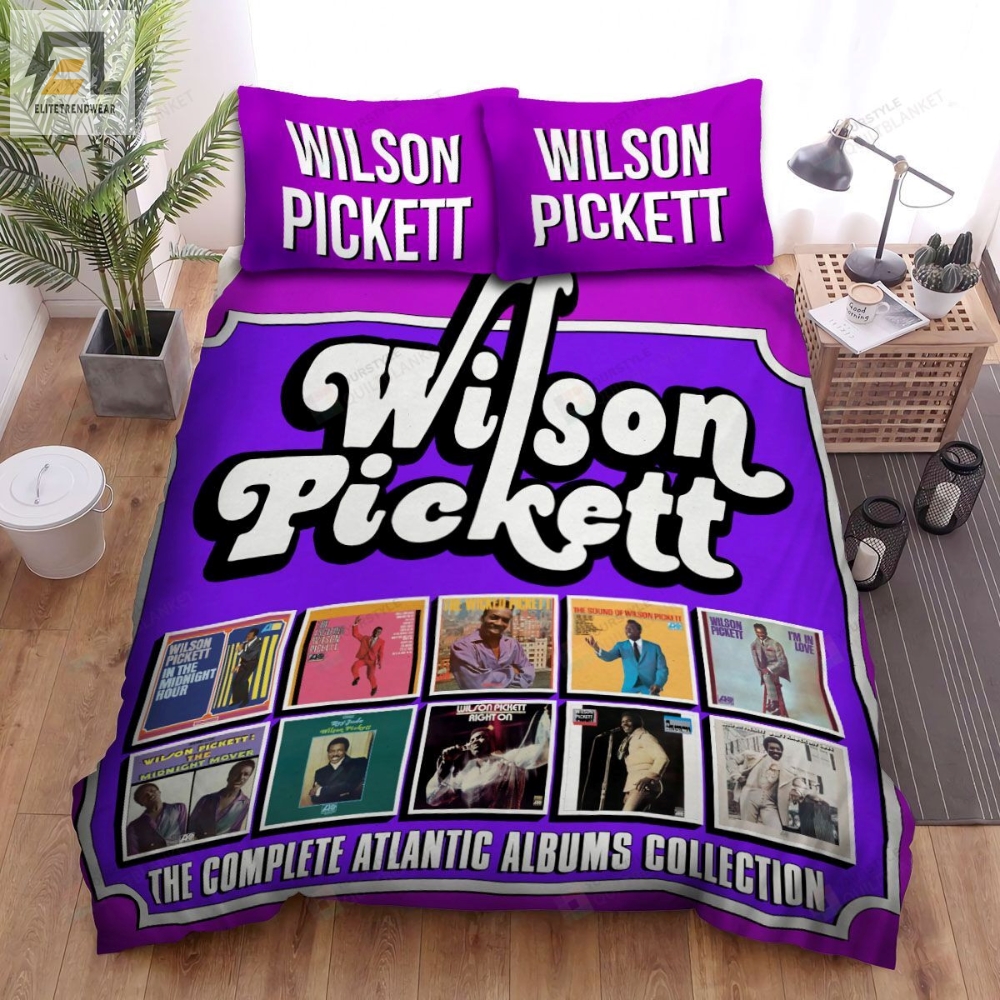 Wilson Pickett Music The Complete Atlantic Album Bed Sheets Spread Comforter Duvet Cover Bedding Sets 