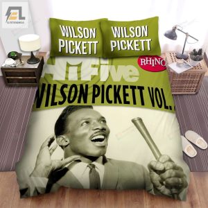 Wilson Pickett Music Hi Five Poster Bed Sheets Spread Comforter Duvet Cover Bedding Sets elitetrendwear 1 1
