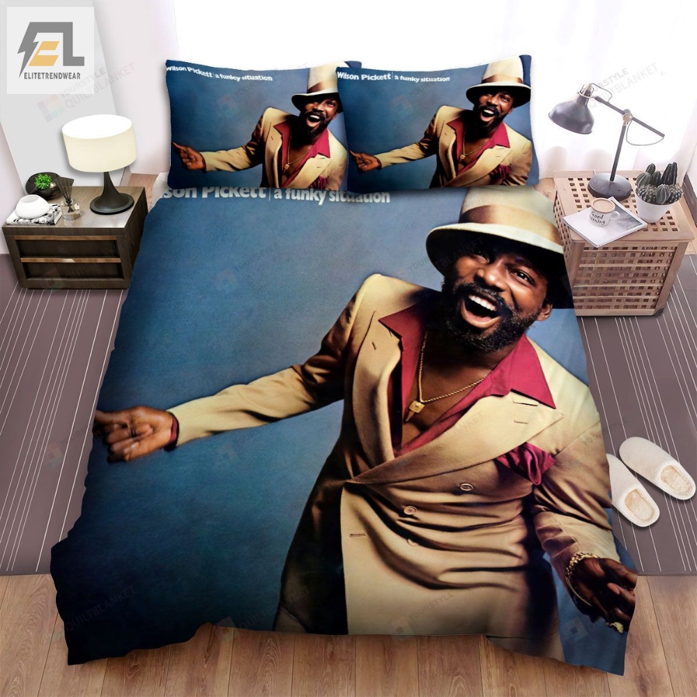 Wilson Pickett Music Funky Situation Album Bed Sheets Spread Comforter Duvet Cover Bedding Sets 