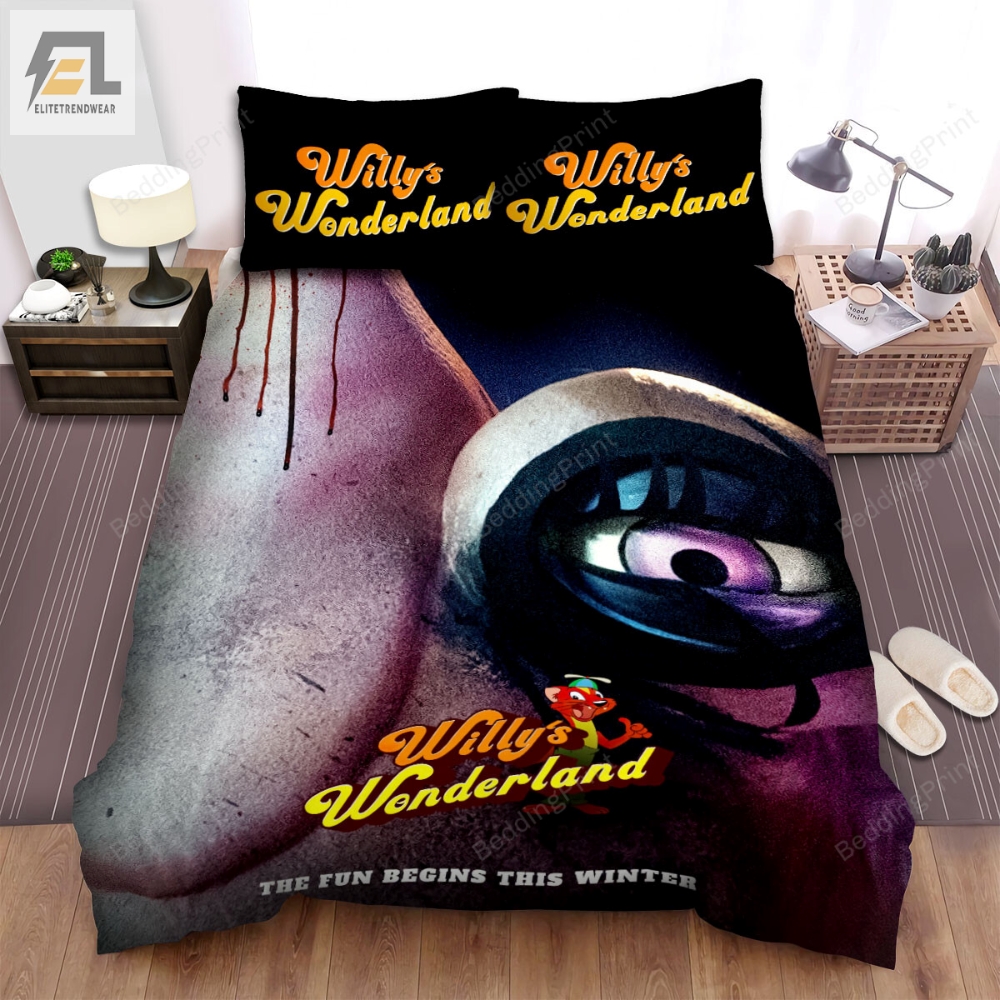 Willyâs Wonderland Poster Art Bed Sheets Duvet Cover Bedding Sets 