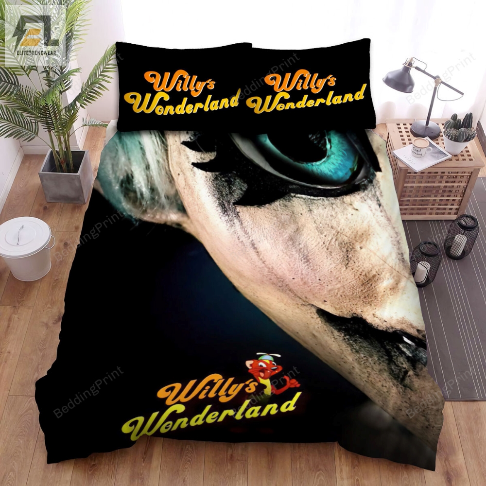 Willyâs Wonderland Poster Eye Bed Sheets Duvet Cover Bedding Sets 