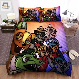 Willyas Wonderland Happy Animals Bed Sheets Duvet Cover Bedding Sets elitetrendwear 1 1