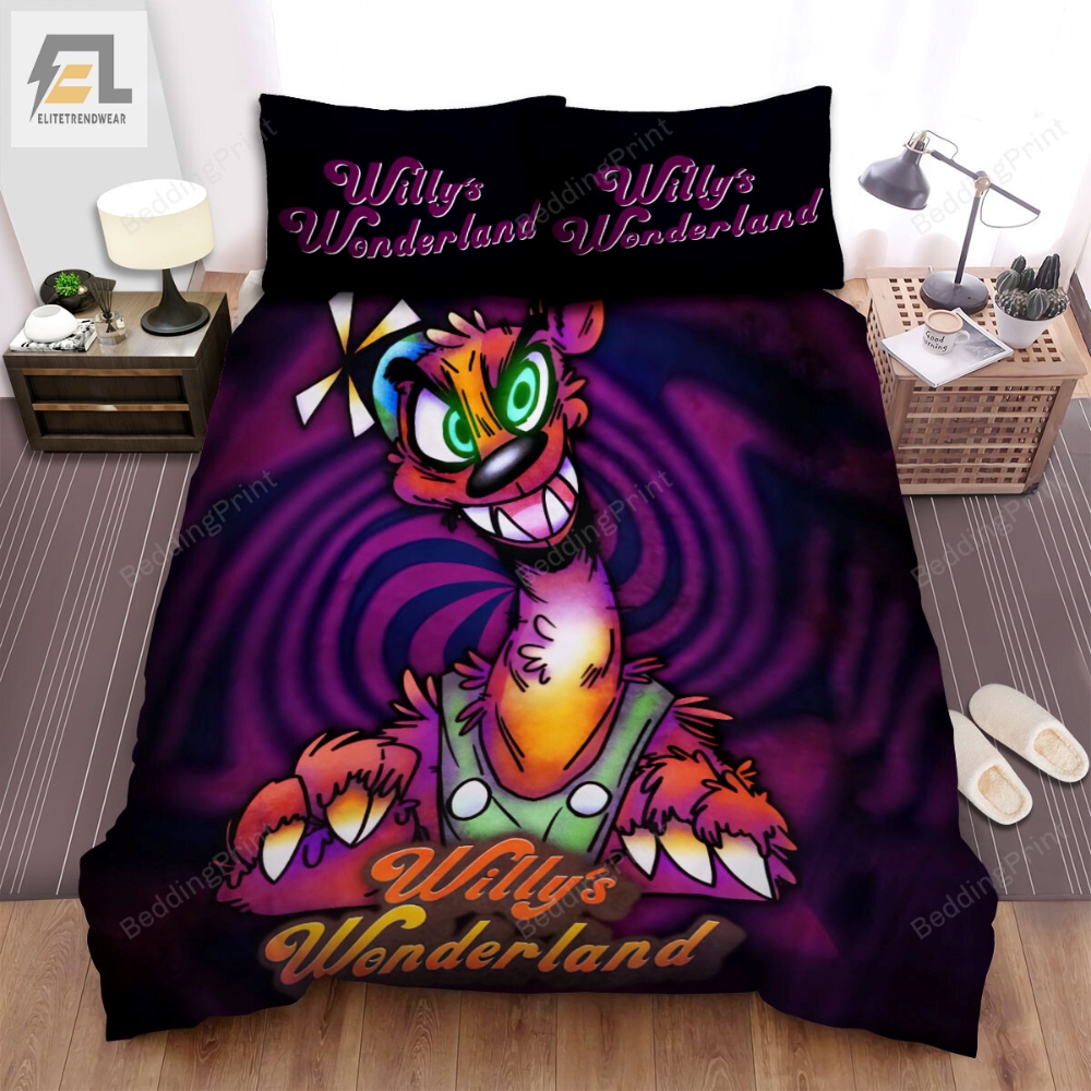 Willyâs Wonderland Cartoon Animals Bed Sheets Duvet Cover Bedding Sets 