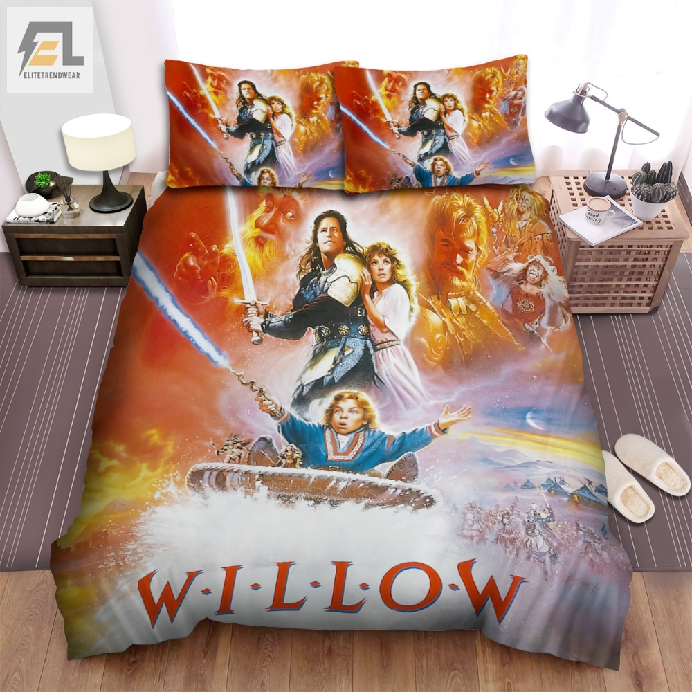Willow Movie Poster 3 Bed Sheets Spread Comforter Duvet Cover Bedding Sets 