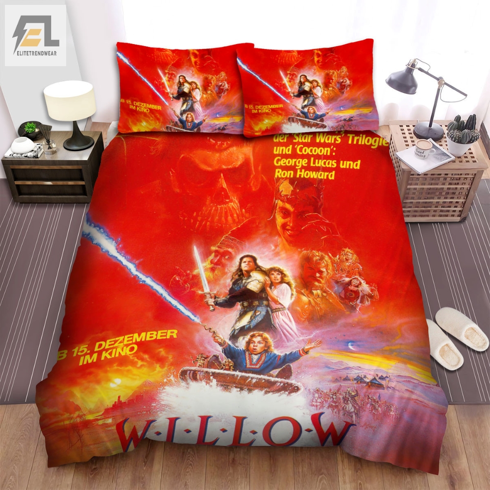 Willow Movie Poster 2 Bed Sheets Spread Comforter Duvet Cover Bedding Sets 