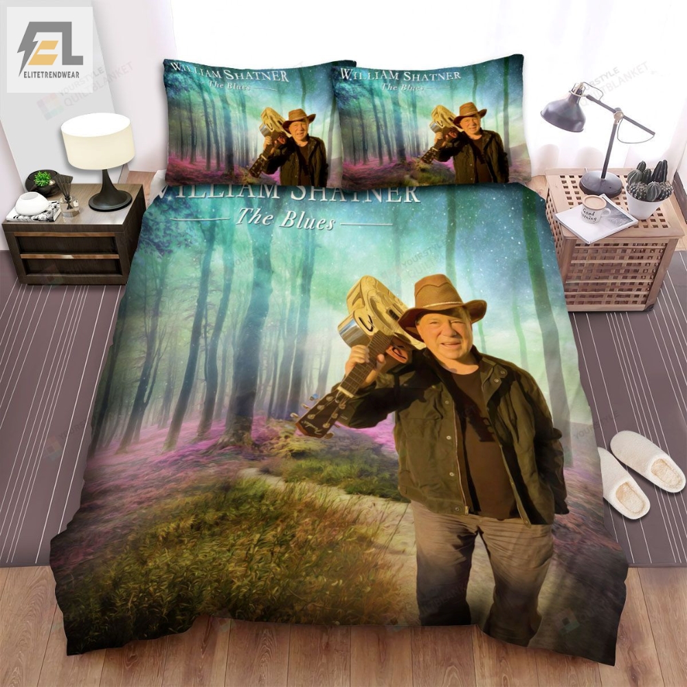 William Shatner Album The Blues Bed Sheets Spread Comforter Duvet Cover Bedding Sets 