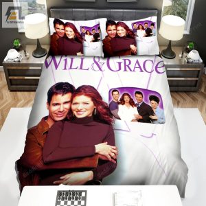 Will Grace Debra Messing Poster Bed Sheets Duvet Cover Bedding Sets elitetrendwear 1 1