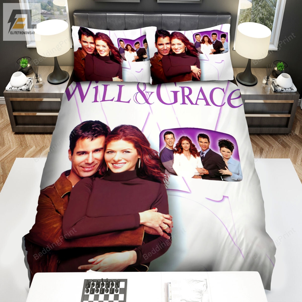 Will  Grace Debra Messing Poster Bed Sheets Duvet Cover Bedding Sets 