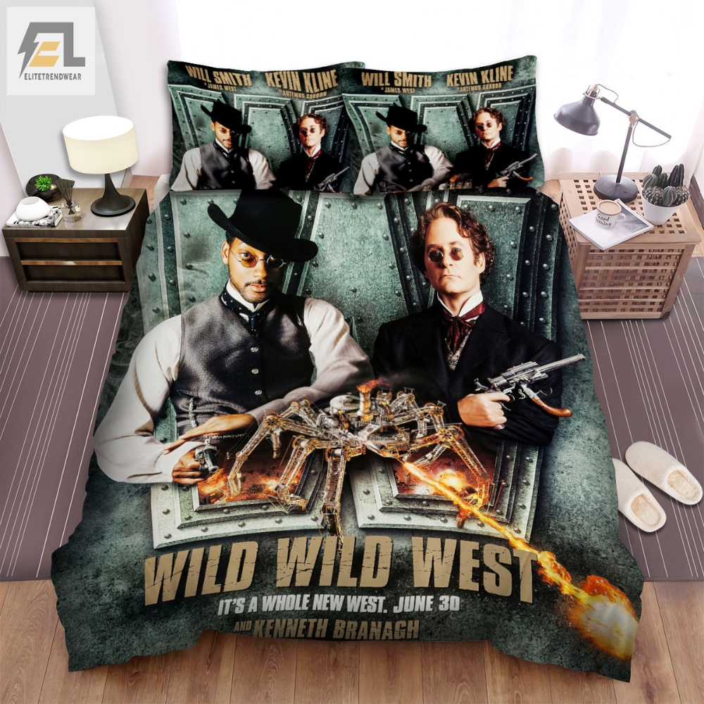 Wild Wild West 1999 Movie Poster Bed Sheets Spread Comforter Duvet Cover Bedding Sets 