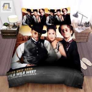 Wild Wild West 1999 Discussion And Breakdown Poster Bed Sheets Spread Comforter Duvet Cover Bedding Sets elitetrendwear 1 1