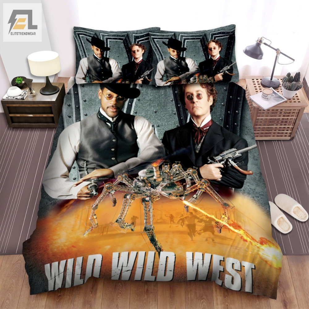 Wild Wild West 1999 Fantastic Movie Poster Fanart Bed Sheets Spread Comforter Duvet Cover Bedding Sets 