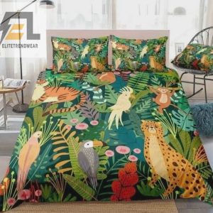 Wild Safari Tropical Animals Bed Sheets Spread Duvet Cover Bedding Sets elitetrendwear 1 1