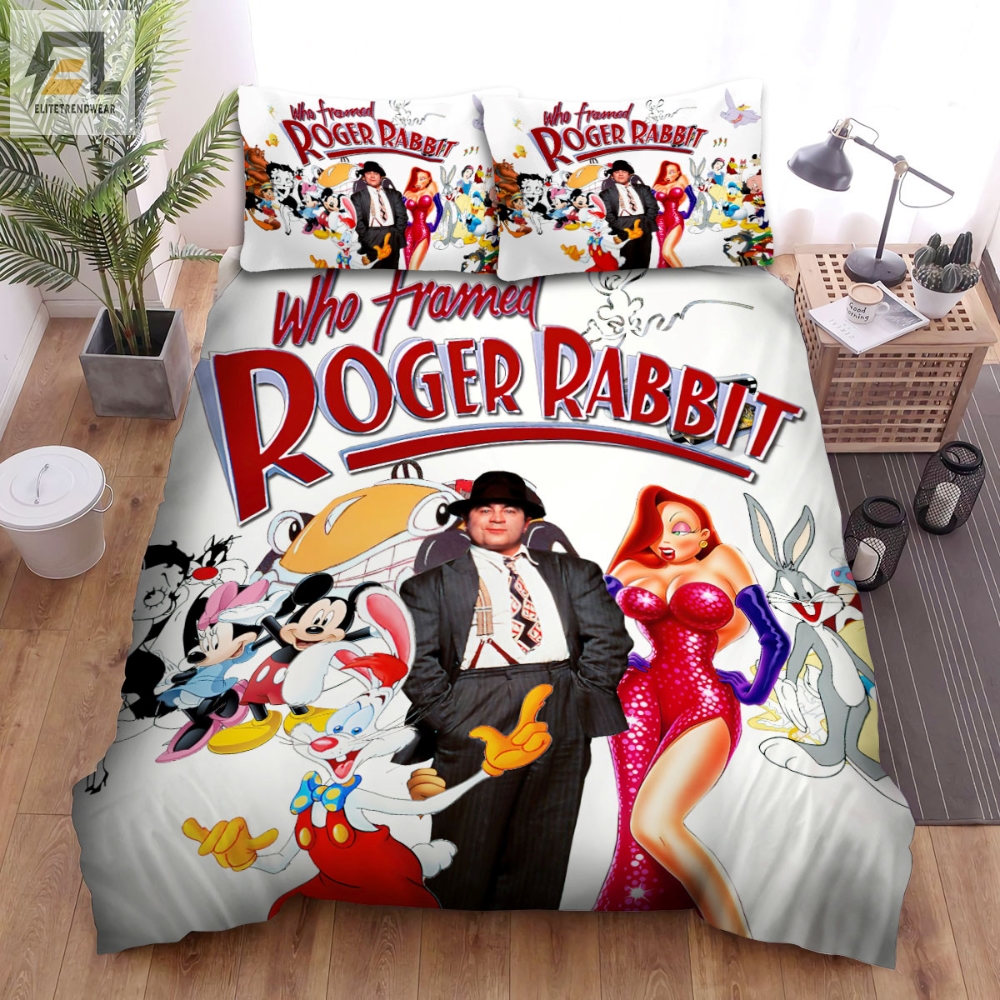 Who Framed Roger Rabbit Movie Poster 8 Bed Sheets Duvet Cover Bedding Sets 