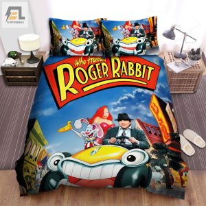 Who Framed Roger Rabbit Movie Poster 2 Bed Sheets Duvet Cover Bedding Sets elitetrendwear 1 1