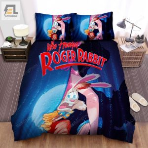 Who Framed Roger Rabbit Movie Poster 1 Bed Sheets Duvet Cover Bedding Sets elitetrendwear 1 1
