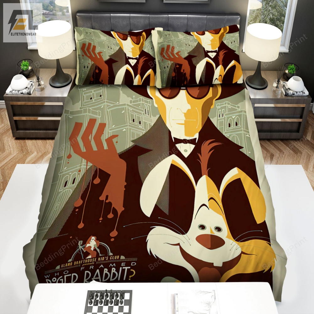 Who Framed Roger Rabbit Movie Art 6 Bed Sheets Duvet Cover Bedding Sets 