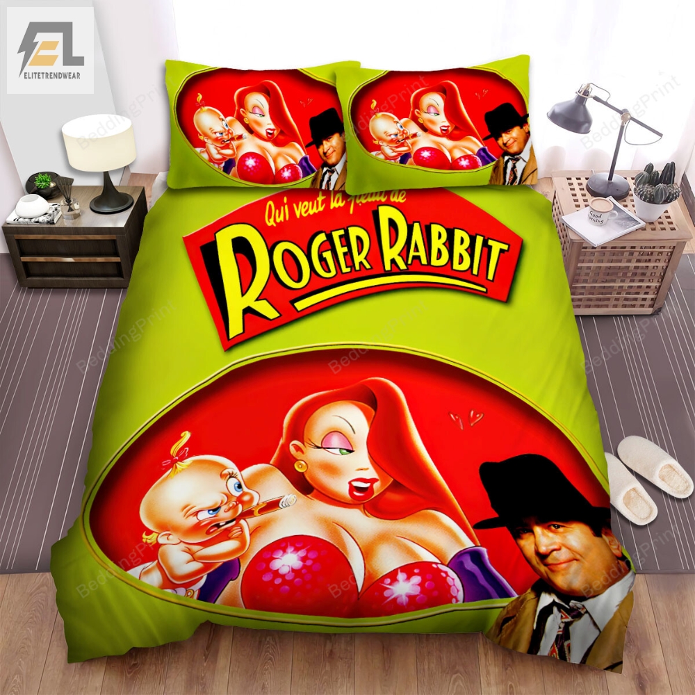 Who Framed Roger Rabbit Movie Art 3 Bed Sheets Duvet Cover Bedding Sets 