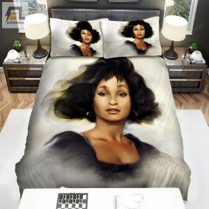 Whitney Houston Beautiful Portrait Art Bed Sheets Duvet Cover Bedding Sets elitetrendwear 1 1