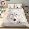 White Wolf Personalized Custom Name Duvet Cover Bedding Set elitetrendwear 1