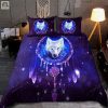 White Wolf And Dreamcatcher Bed Sheets Duvet Cover Bedding Sets elitetrendwear 1