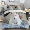 White Husky Bedding Set Bed Sheets Duvet Cover Bedding Sets elitetrendwear 1