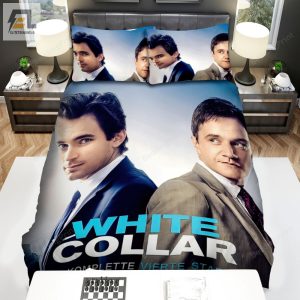 White Collar Peter Burke Neal Caffrey Poster Bed Sheets Duvet Cover Bedding Sets elitetrendwear 1 1