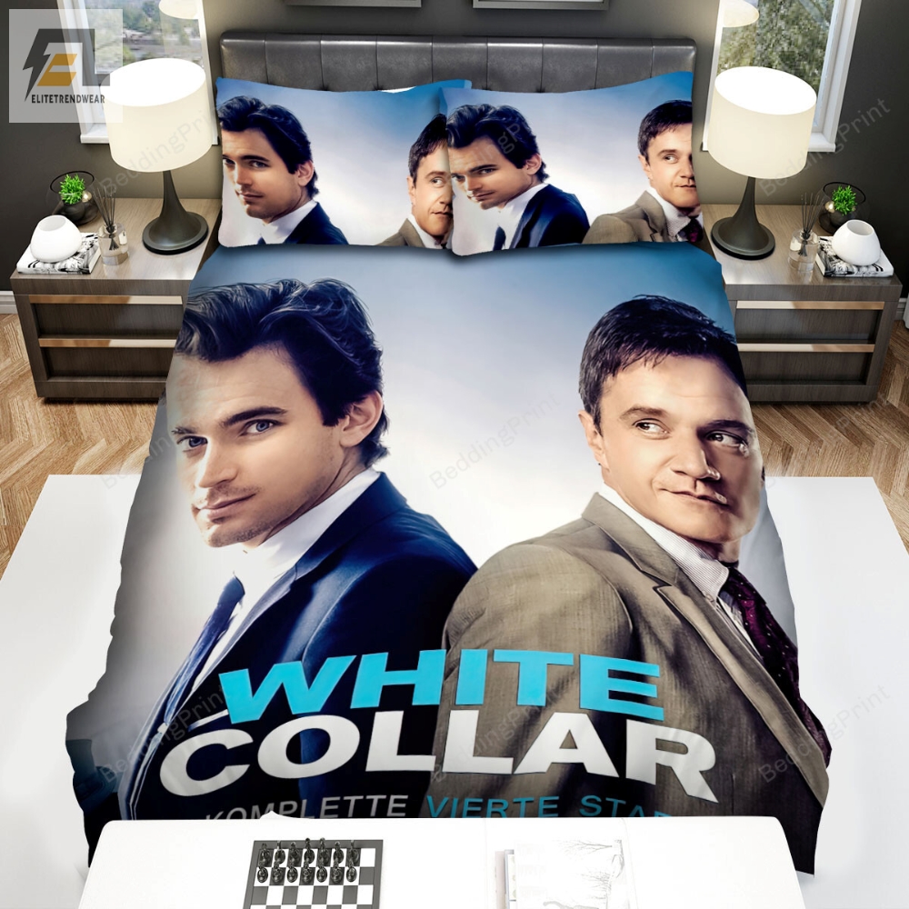White Collar Peter Burke  Neal Caffrey Poster Bed Sheets Duvet Cover Bedding Sets 