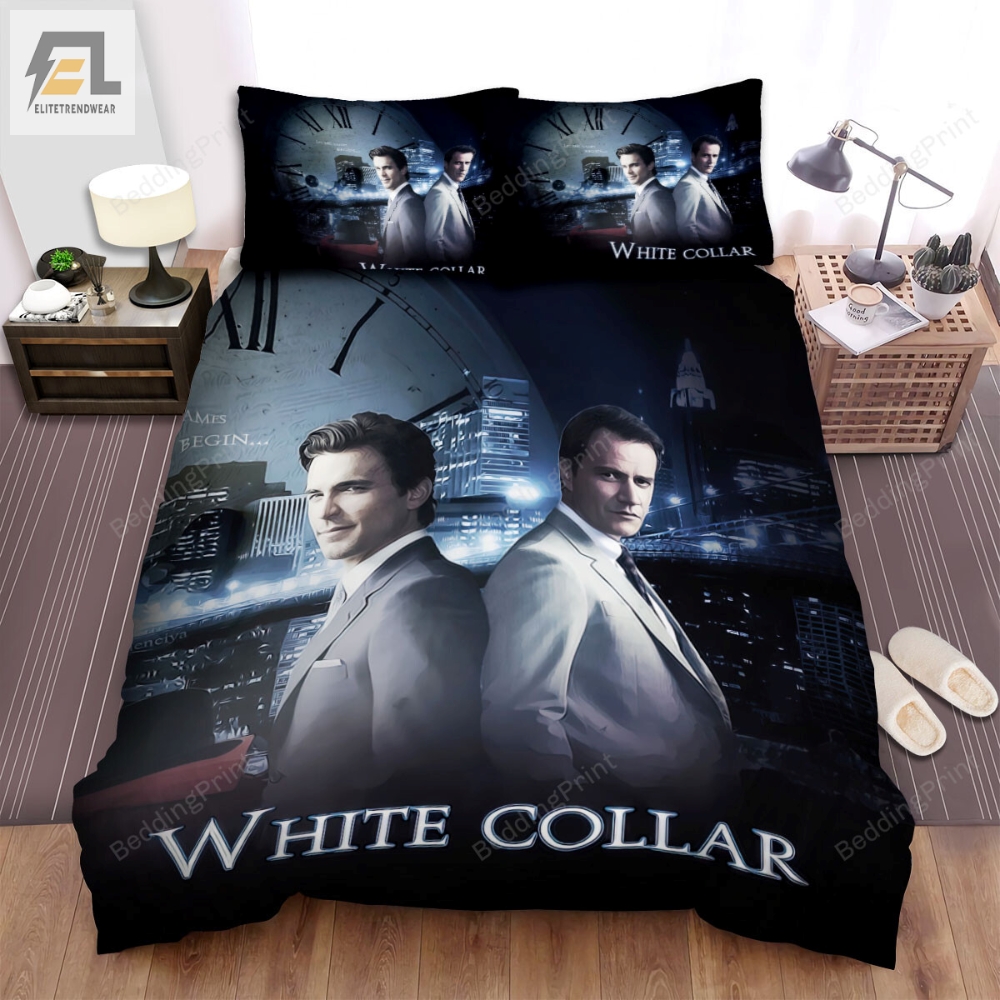 White Collar Movie Poster 4 Bed Sheets Duvet Cover Bedding Sets 