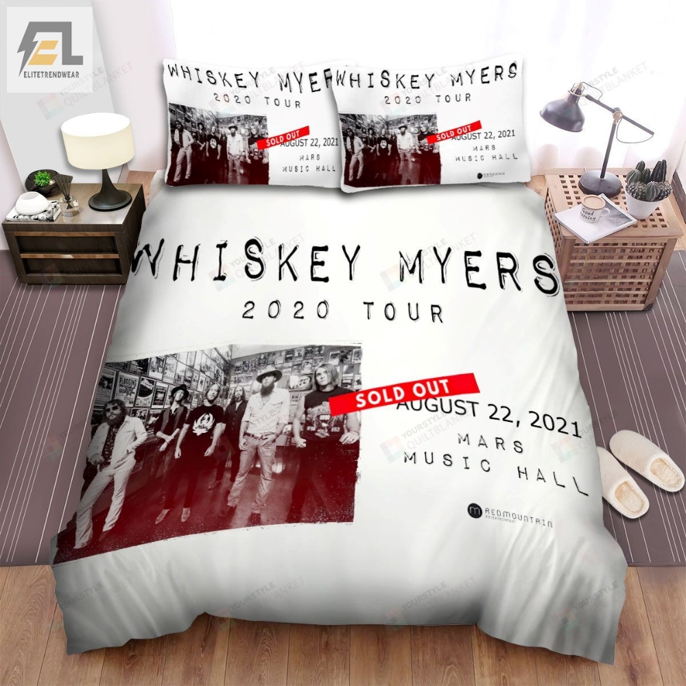 Whiskey Myers 2020 Tour Poster Bed Sheets Spread Comforter Duvet Cover Bedding Sets 
