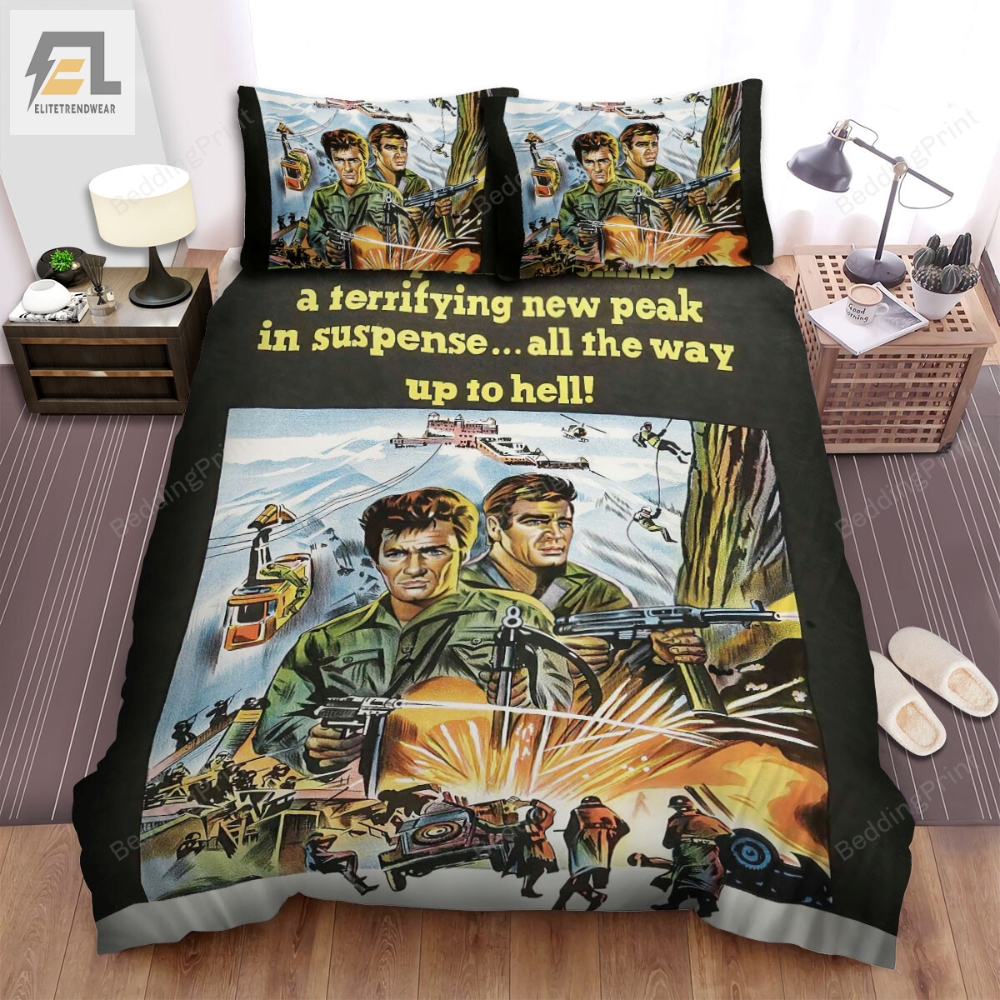 Where Eagles Dare Movie Poster 5 Bed Sheets Duvet Cover Bedding Sets 