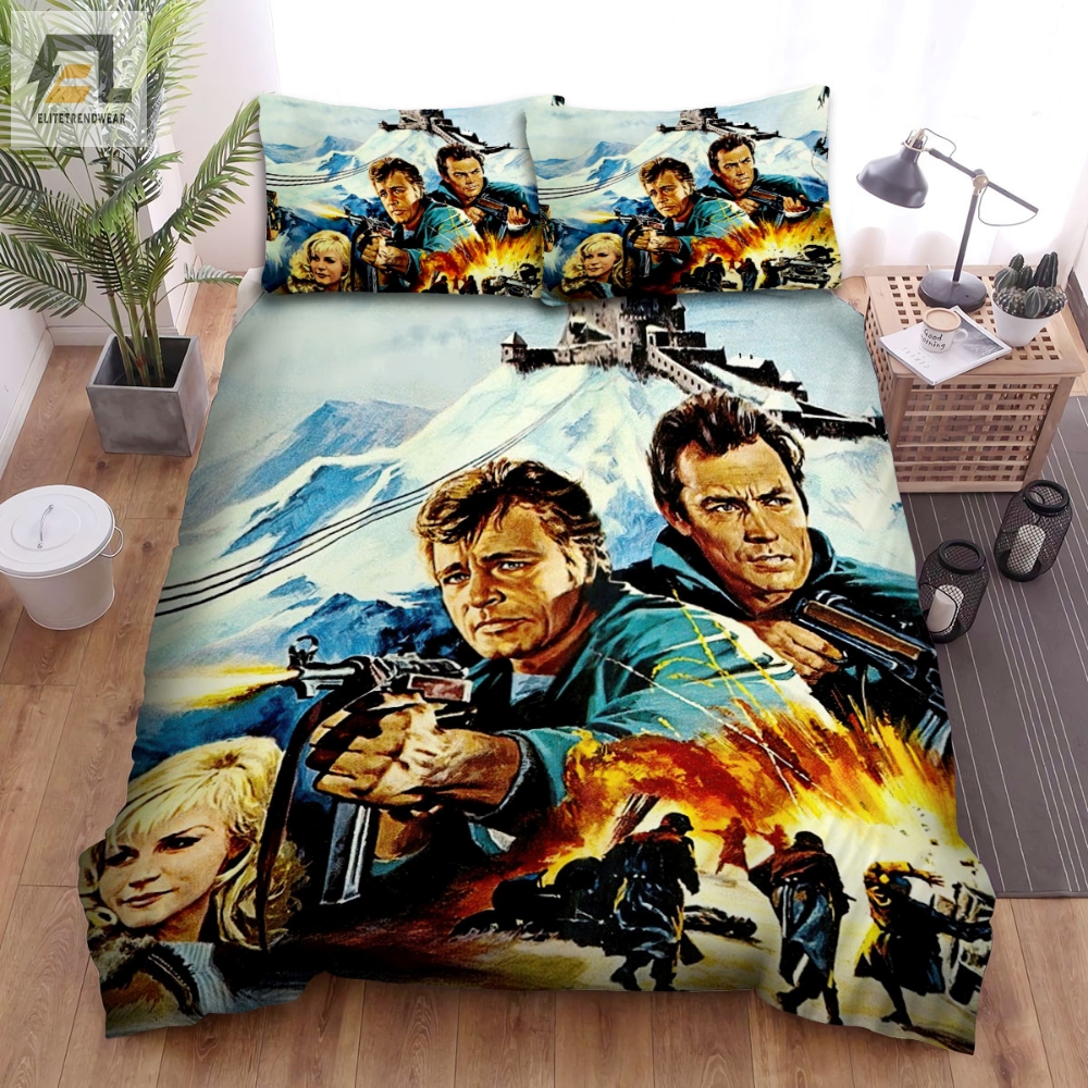 Where Eagles Dare Movie Art 2 Bed Sheets Duvet Cover Bedding Sets 