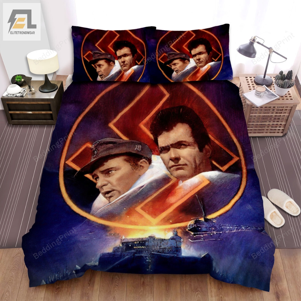 Where Eagles Dare Movie Poster 1 Bed Sheets Duvet Cover Bedding Sets 