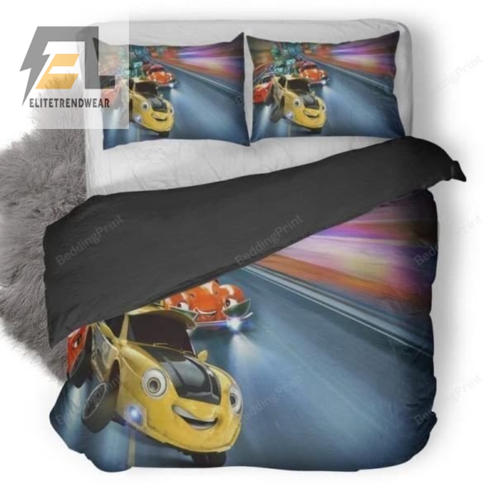 Wheely Car Racing Duvet Cover Bedding Set 