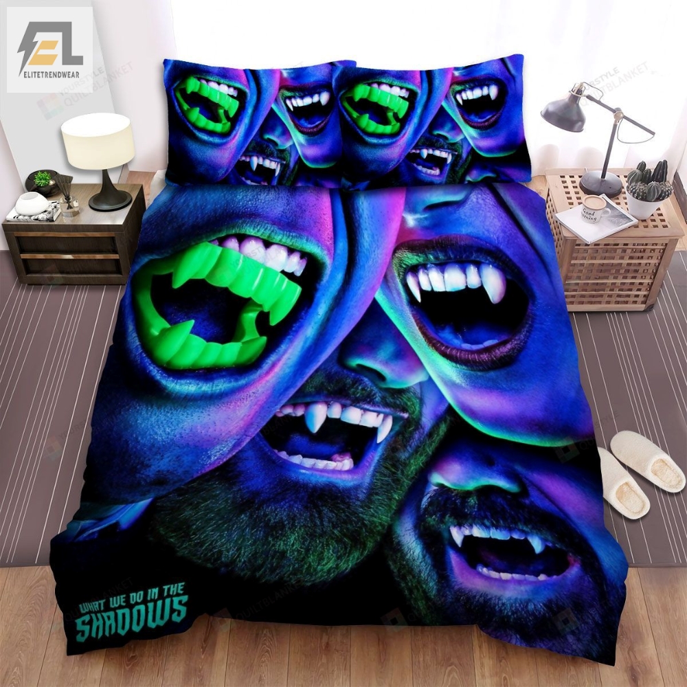 What We Do In The Shadows Movie Poster V Photo Bed Sheets Spread Comforter Duvet Cover Bedding Sets 