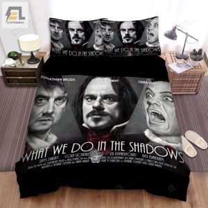 What We Do In The Shadows Movie Poster 4 Bed Sheets Spread Comforter Duvet Cover Bedding Sets elitetrendwear 1 1