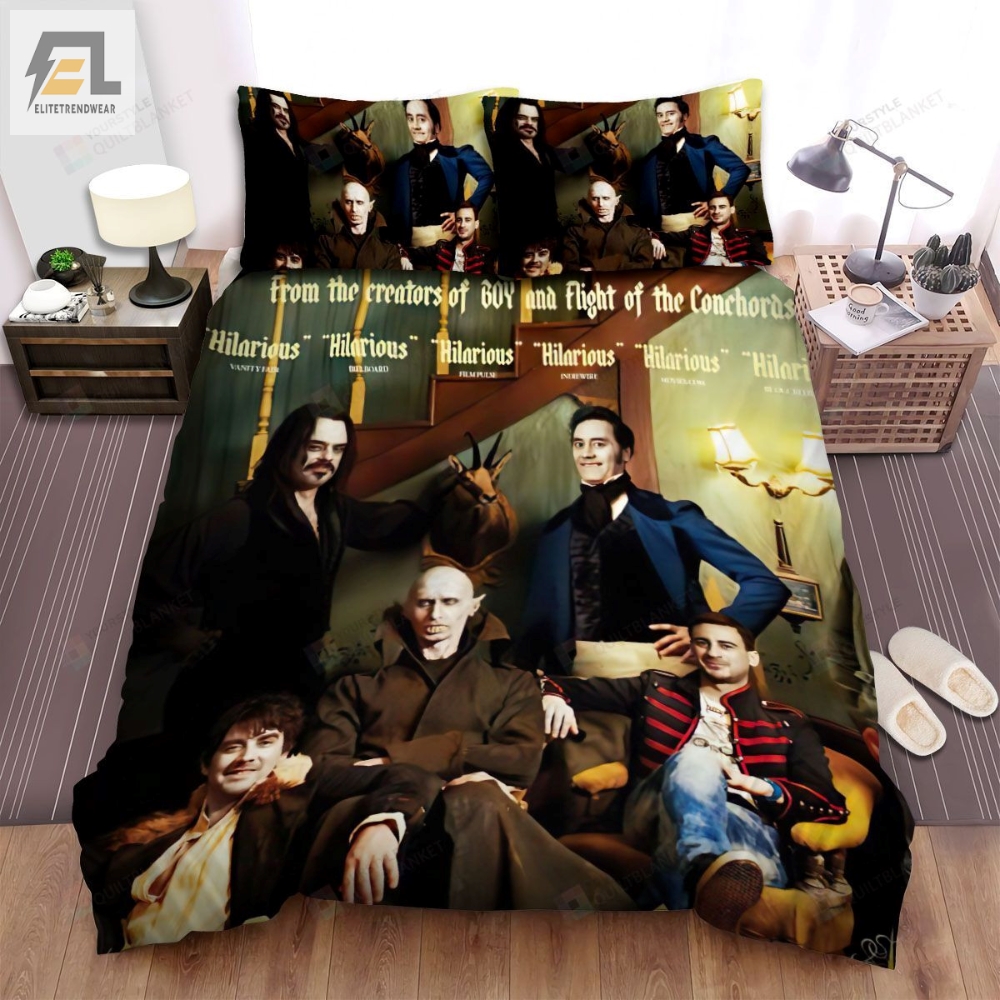 What We Do In The Shadows Movie Poster 3 Bed Sheets Spread Comforter Duvet Cover Bedding Sets 