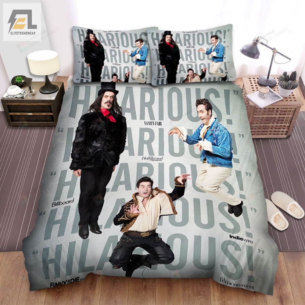 What We Do In The Shadows Movie Poster 2 Bed Sheets Spread Comforter Duvet Cover Bedding Sets 