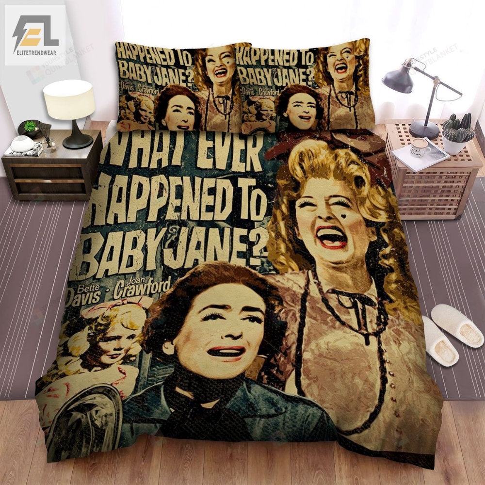 What Ever Happened To Baby Jane 1962 Movie Poster Fanart Bed Sheets Spread Comforter Duvet Cover Bedding Sets 