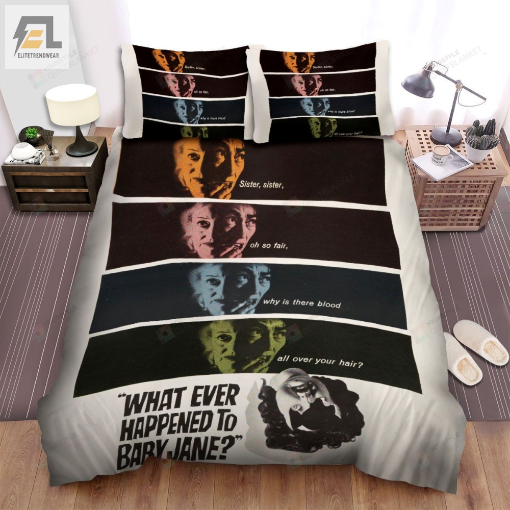 What Ever Happened To Baby Jane 1962 Movie Poster Bed Sheets Spread Comforter Duvet Cover Bedding Sets 
