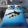 Whale Duvet Orca Mother Baby Swimming In The Ocean Theme Bed Sheets Duvet Cover Bedding Sets elitetrendwear 1