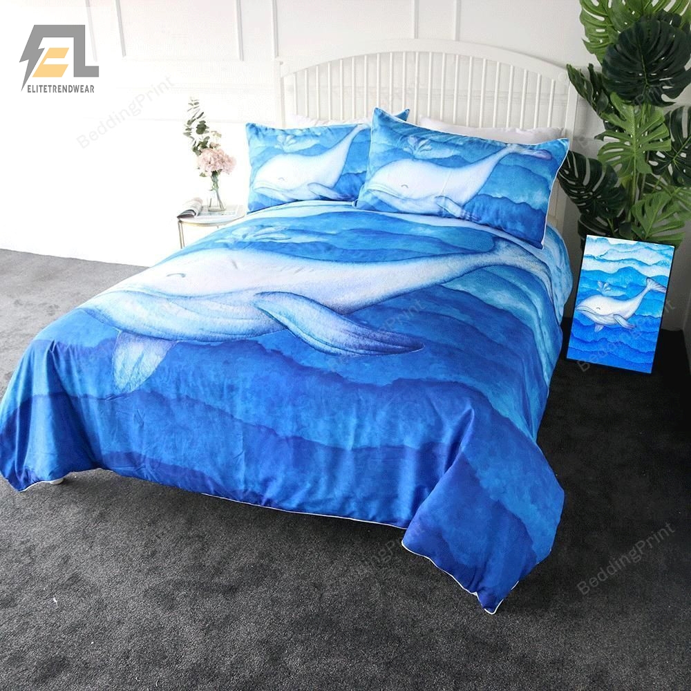 Whale Bed Sheets Duvet Cover Bedding Sets 