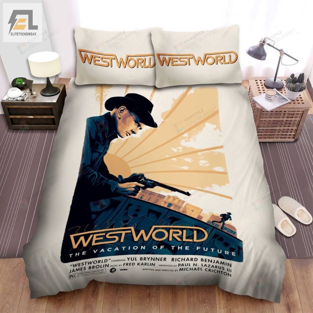 Westworld The Vacation Of The Future Movie Poster Bed Sheets Spread Comforter Duvet Cover Bedding Sets 