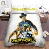 Westworld The Men With Gun And Scene Movie In The Center Movie Poster Bed Sheets Spread Comforter Duvet Cover Bedding Sets elitetrendwear 1