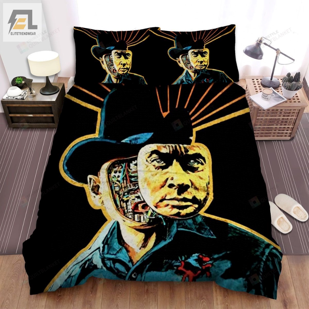 Westworld Portrait Of The Men With Face Poster Bed Sheets Spread Comforter Duvet Cover Bedding Sets 