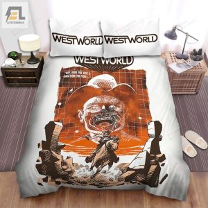 Westworld Boy Have We Got A Vacation For You Movie Poster Bed Sheets Spread Comforter Duvet Cover Bedding Sets elitetrendwear 1 1