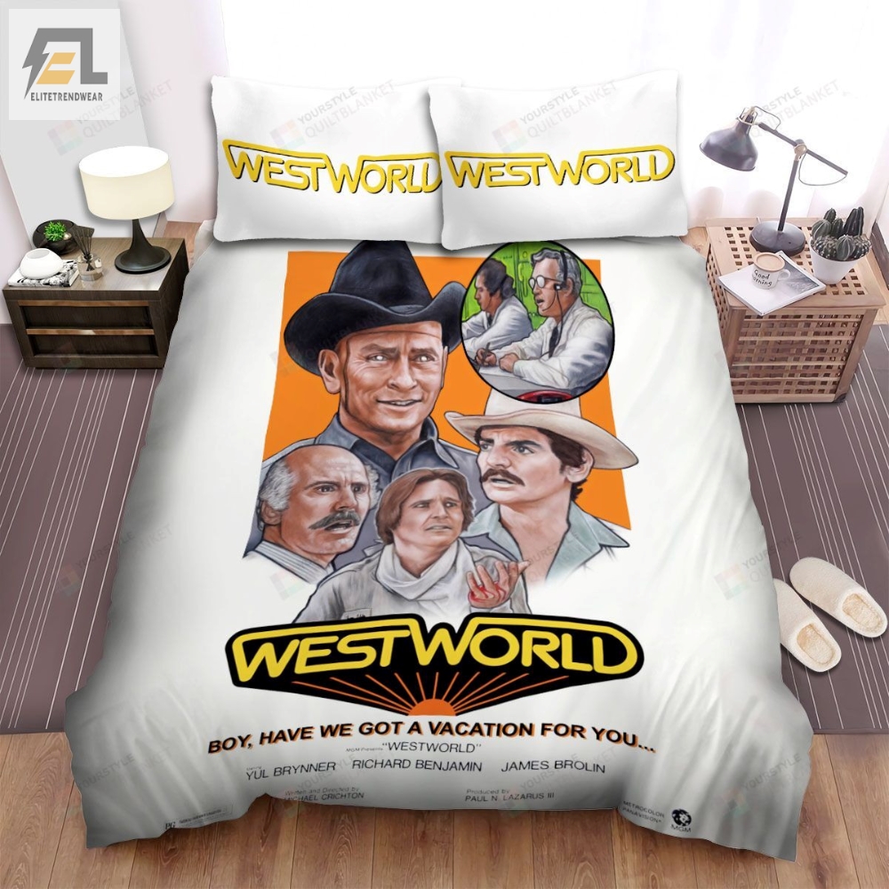 Westworld Boy Have We Got A Vacation For You Movie Poster Ver 2 Bed Sheets Spread Comforter Duvet Cover Bedding Sets 