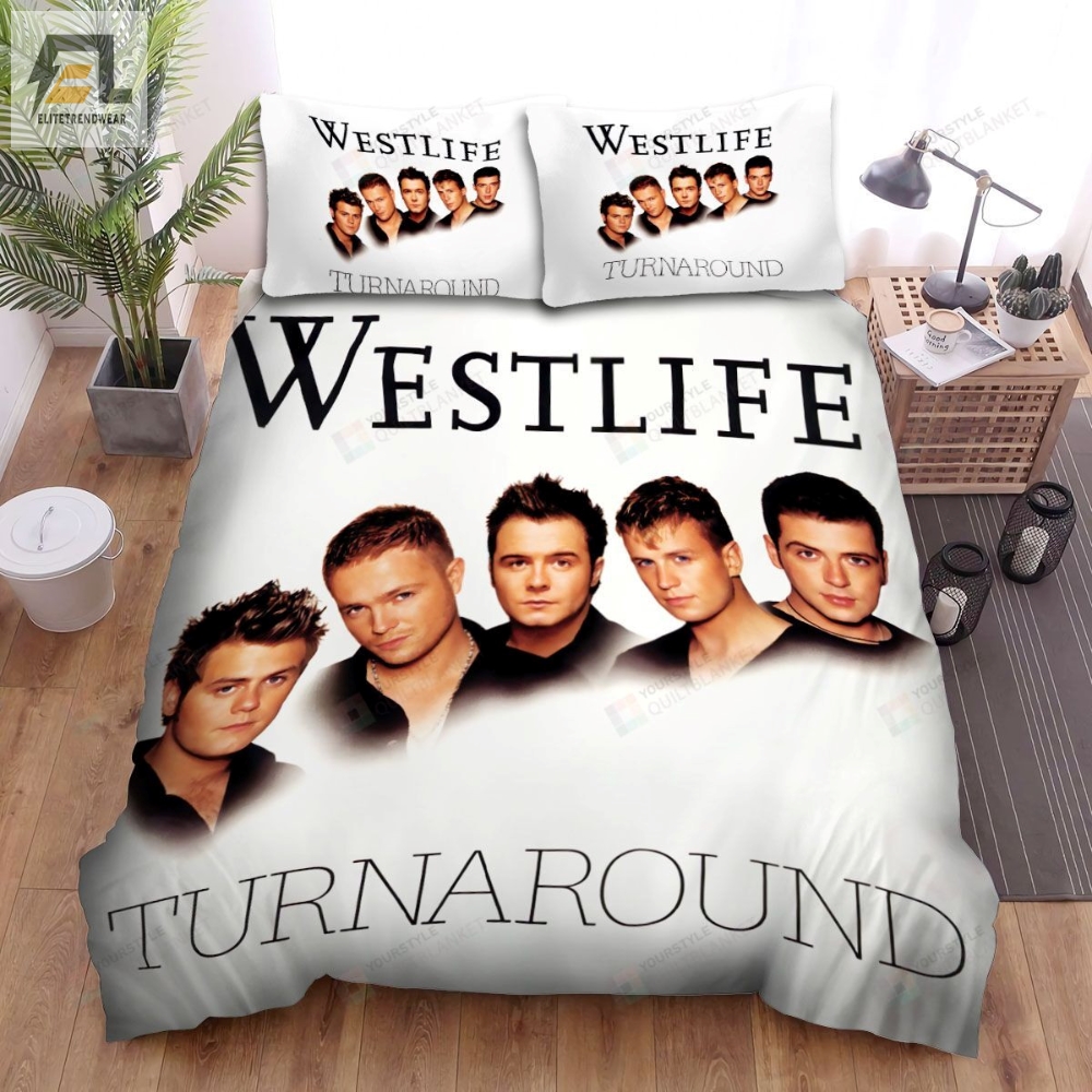 Westlife Turnaround Album Music Ver 2 Bed Sheets Spread Comforter Duvet Cover Bedding Sets 